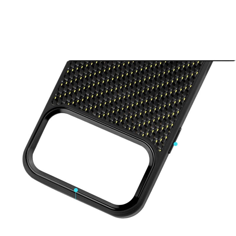 غطاء واقي | Carbon Fiber Texture | مقاوم للصدمات لـ iPhone 15 / 15 Plus / 15 Pro / 15 Pro Max | حماية من السقوط | ملمس ألياف الكربون - Image 2