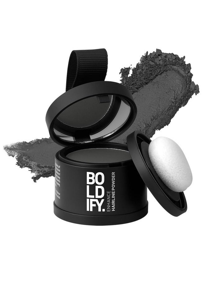 Boldify - BOLDIFY Hairline Powder - Root Touch Up Hair Color for Gray Coverage - Bald Spot Concealing Hair Powder for Women & Men - 48-Hour Stain-Proof - Dark Gray - Image 1