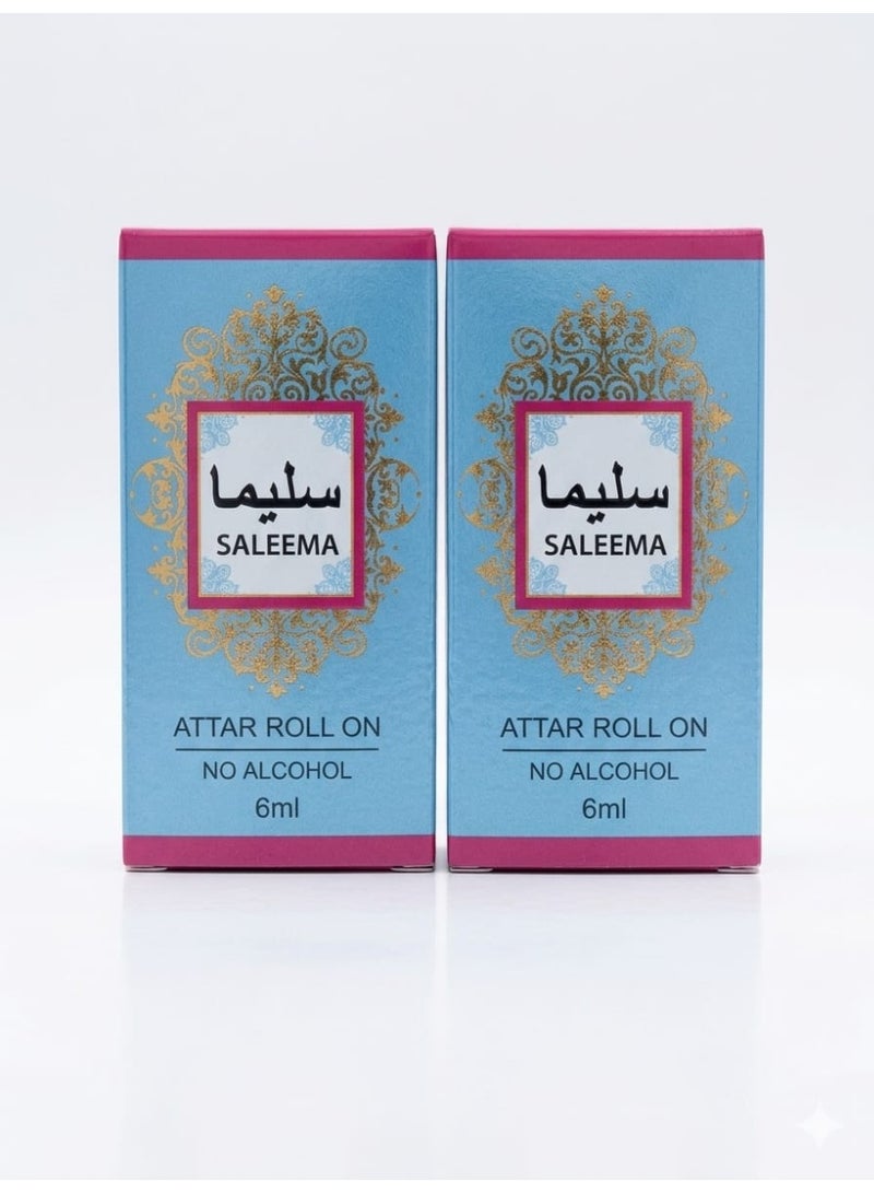 Ahsan Saleema Attar Roll On 6 ML 2PCS