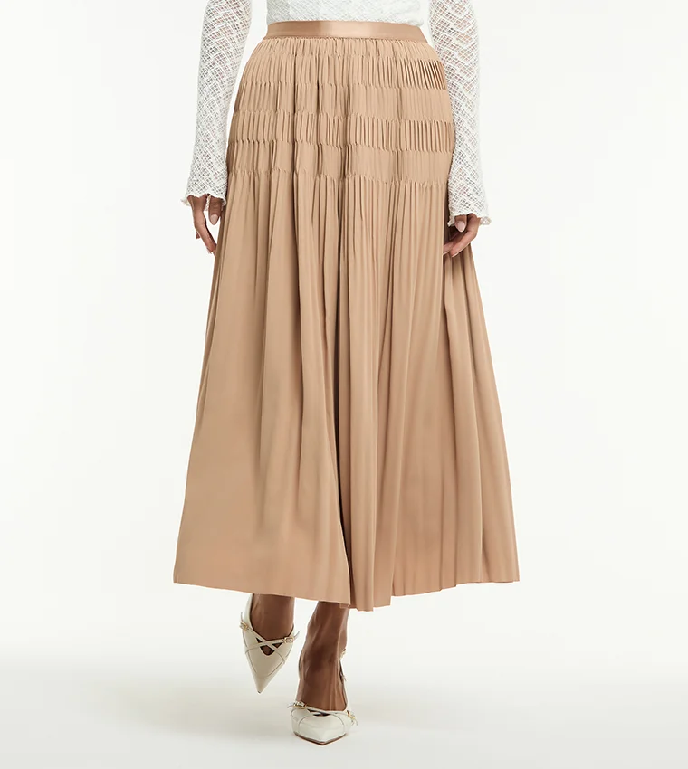 بي سي بي جي BCBG PLEATED MIDI SKIRT
