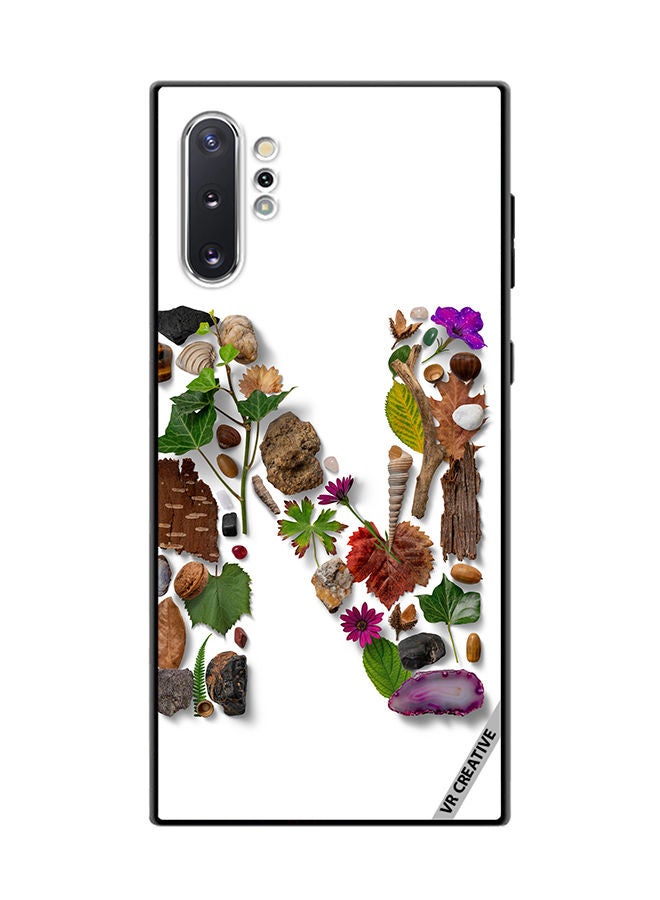 VR CREATIVE غطاء حماية لجهاز سامسونج جالكسي نوت10 بلس 5G بتصميم حرف N متعدد الألوان - Image 1