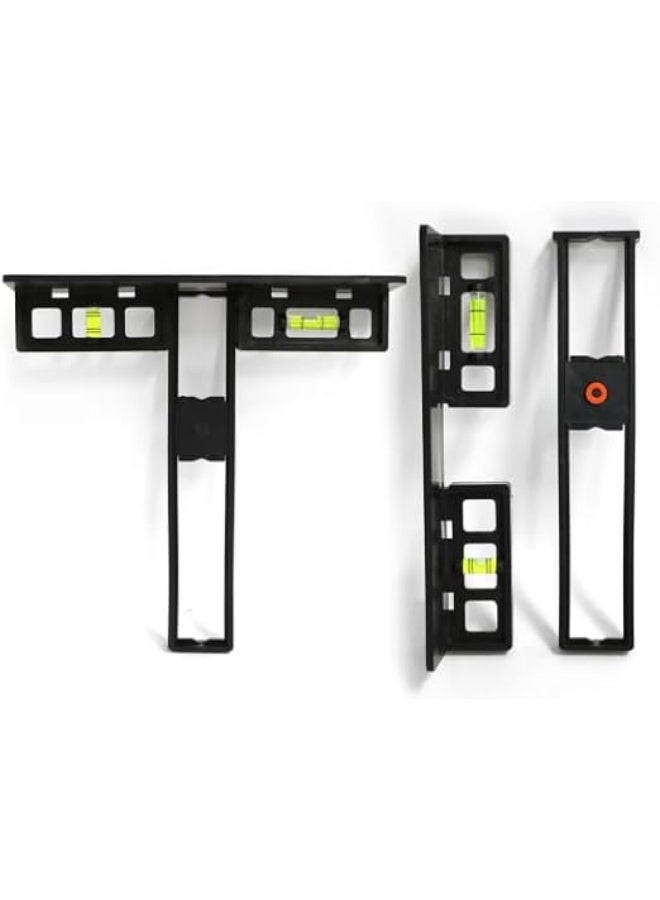 ميزان مائى متخصص لتعليق الصور و اللوحات، لتعليق مثالى للصور و المرايا بسهولة، مؤشرات ميل عامودية و افقية مدمجة مع مسطرة متحركة لتحديد مكان التعليق - Image 3