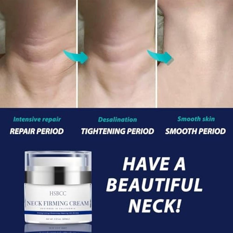 HSBCC Neck Firming Cream, Neck Cream, Anti-Wrinkle Cream, Double Chin Cream, Skin Repair Cream and Frizzy Skin Cream. - Image 4