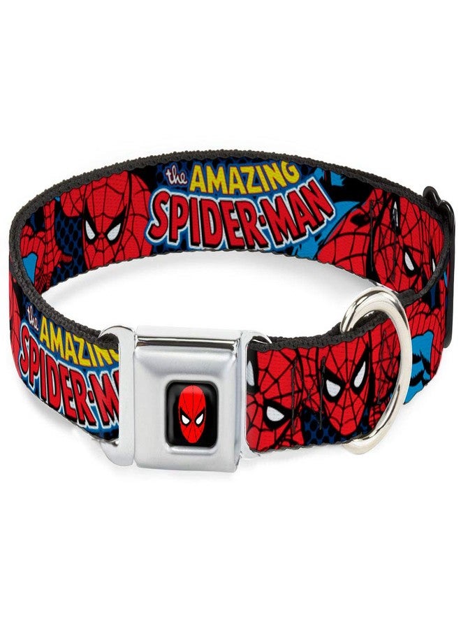 Buckle Down Buckle-Down Seatbelt Buckle Dog Collar - Amazing Spider-Man - 1" Wide - Fits 11-17" Neck - Medium - Image 1