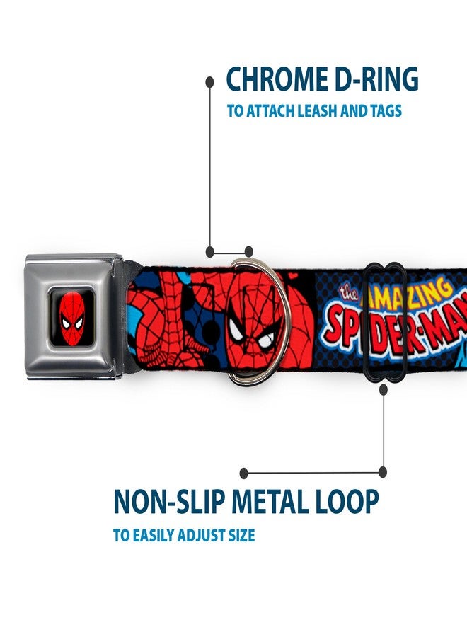 Buckle Down Buckle-Down Seatbelt Buckle Dog Collar - Amazing Spider-Man - 1" Wide - Fits 11-17" Neck - Medium - Image 5