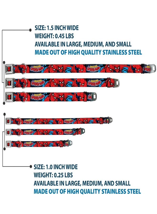 Buckle Down Buckle-Down Seatbelt Buckle Dog Collar - Amazing Spider-Man - 1" Wide - Fits 11-17" Neck - Medium - Image 3