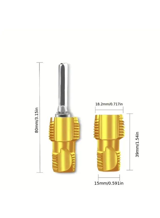 4 Pcs Pipe Cutter And Pipe Repair Kit With Drill Guide Heavy Duty PVC PPR Tool Set 1 2 DN15 3 4 DN20 Sizing Sealant Tape And Repair Bands For DIY Professional Plumbing - Image 4