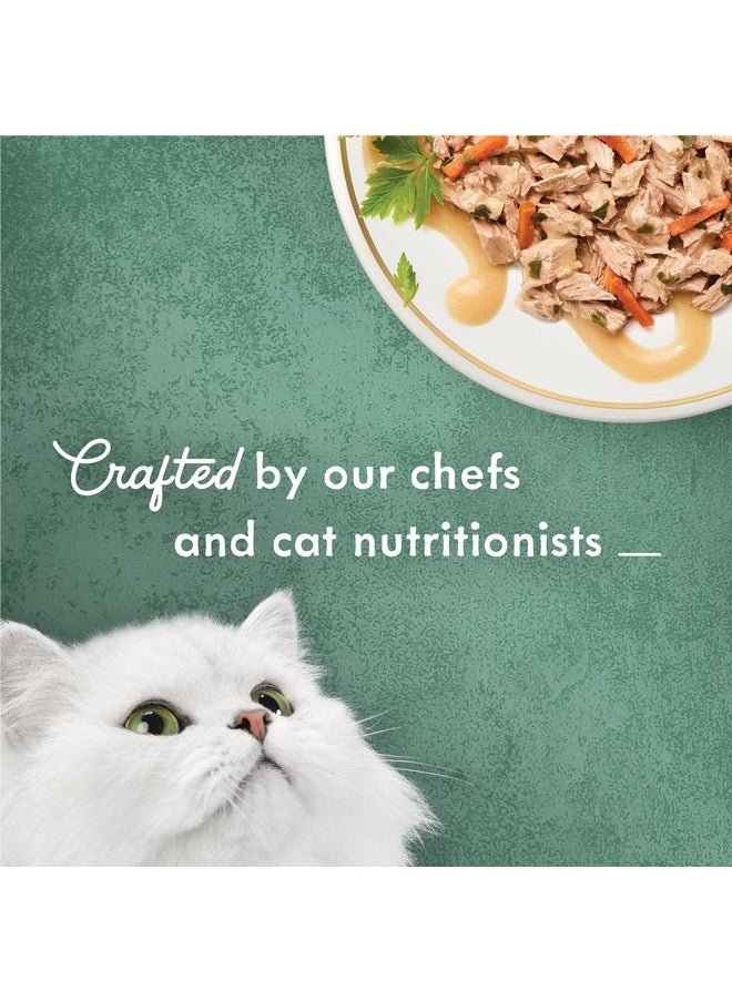 فانسي فيست طعام القطط الرطب عالي البروتين من Purina Fancy Feast، وصفة سمك السلمون البري الألاسكي مع خضروات الحديقة في الصلصة - (عبوة من 24 علبة) 3 أونصة  - Image 3