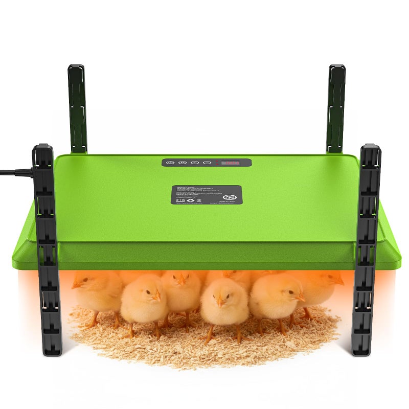 Chtoocy Smart Chick Brooder Heating Plate,12"x16" Adjustable Chicken Coop Heater for 20 Baby Chicks,75 Watts Chick Heater Adaptable to Timer and Temp Controllers for Keeping Poultry Warm,UL-Compliant - Image 1