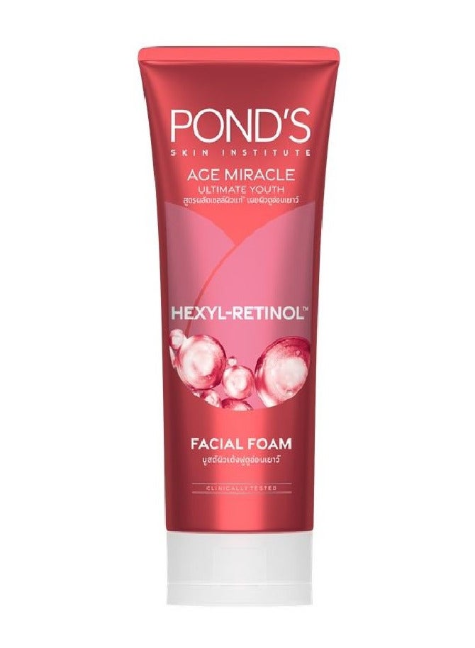 Pond's Age Miracle Ultimate Youth Hexyl-Retinol Facial Foam 90g x 2 - Image 2