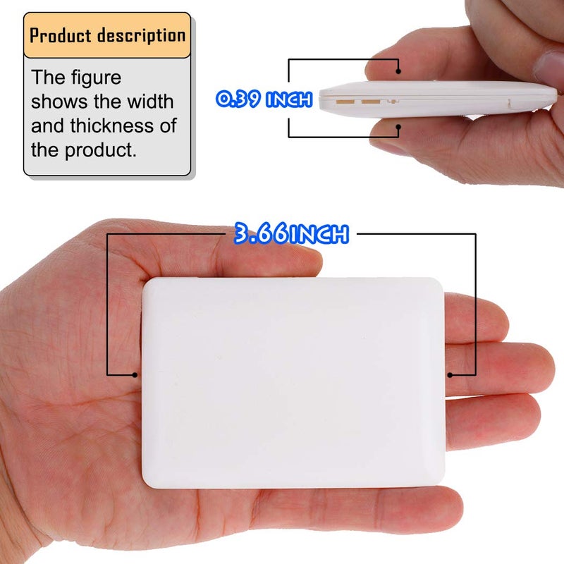 ebuddy Mini Dollhouse Toy Cat Laptop Tiny Fake Computer Mirror for Cat (White) - Image 5