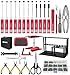 OGUNKE RC Tool Kit Screwdriver Set Flat Phillips Hex Metal Holder RC Work Stand 522PCS Screw Kit Pliers Set Body Reamer Wrench Tray Repair Tool for RC Car Boat Quadcopter Helicopter 27pcs Red - Image 3