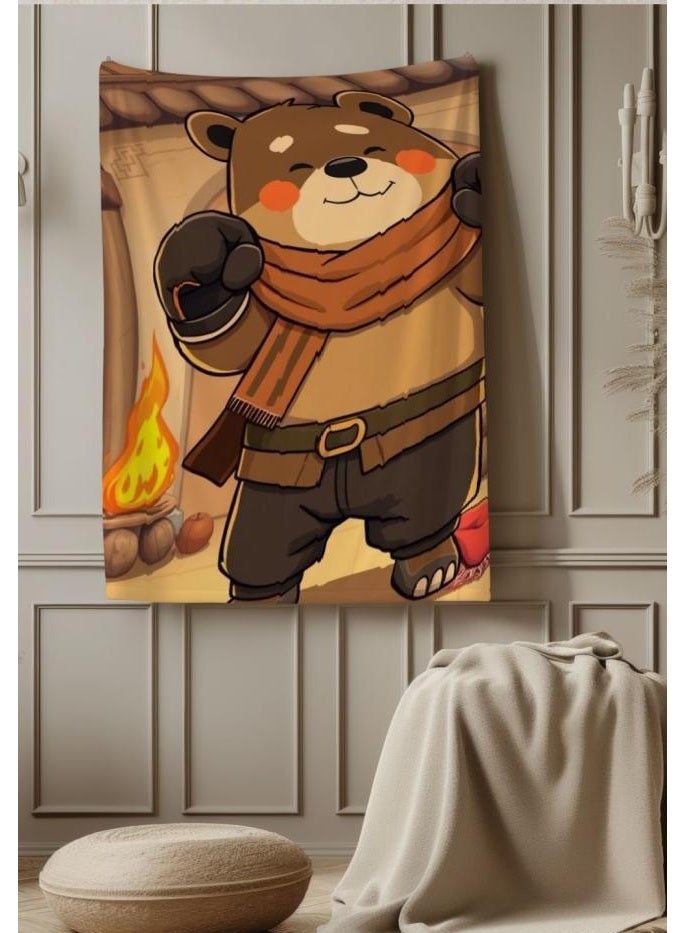 general Children's or student cartoon flannel thin blanket (warm and comfortable, suitable for sleep, games) 100cm*150cm - 122 - Image 1