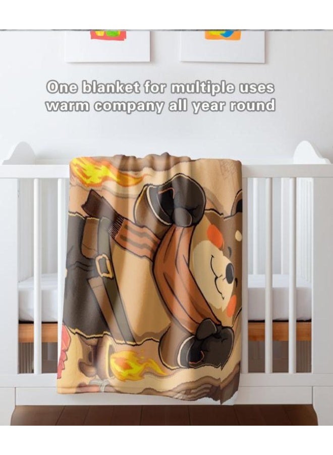 general Children's or student cartoon flannel thin blanket (warm and comfortable, suitable for sleep, games) 100cm*150cm - 122 - Image 4