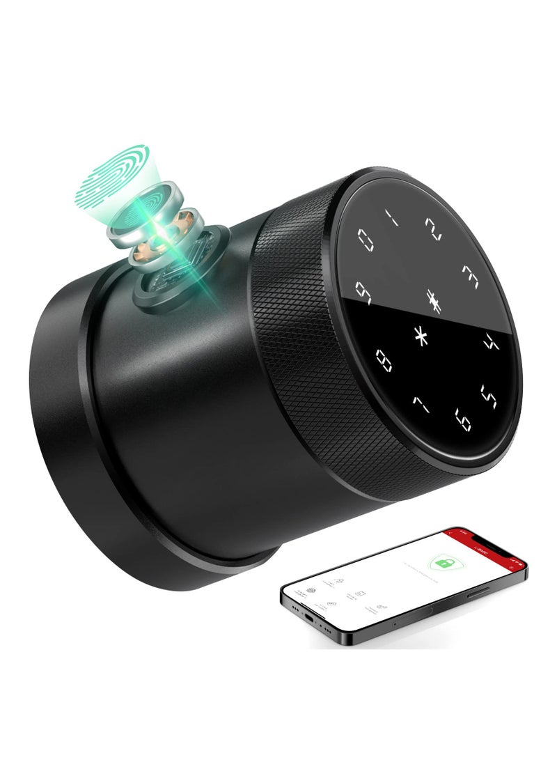 SYOSI Fingerprint Door Lock with App Smart Door Lock Keypad Door Lock Biometric Door Lock Smart Knob for Bedrooms, Cloakroom, Apartments Offices, Hotels, Airbnb - Image 1