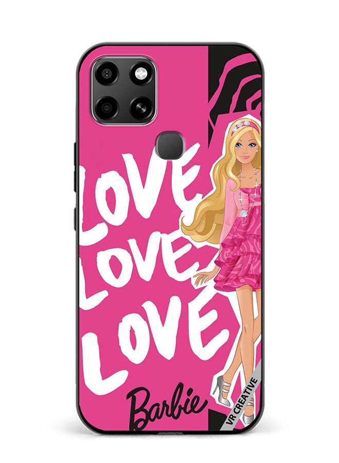 VR CREATIVE Protective Case Cover For Infinix Smart 6 Love Barbie Design Multicolour - Image 1