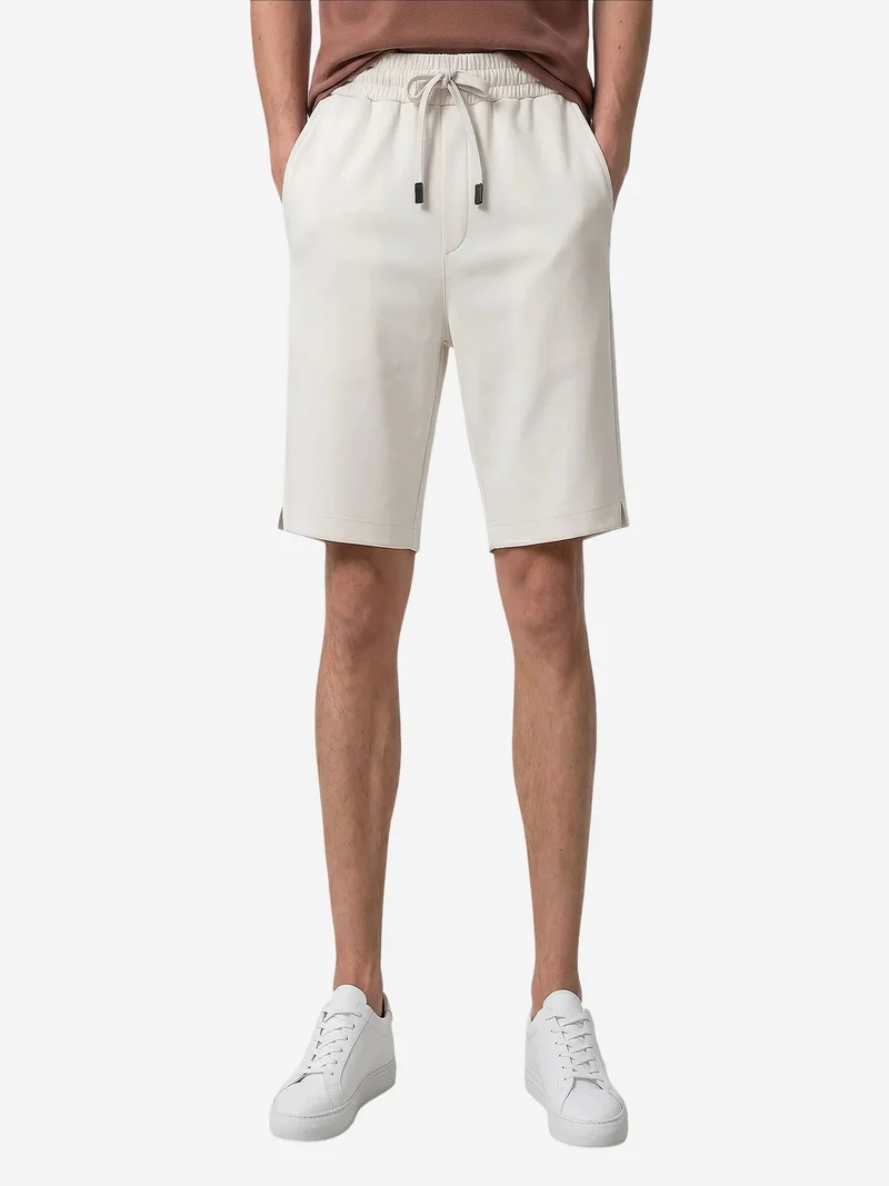 Tommylife Oxford Blue TOMMY Men's Polyester-Elastane Shorts for Men | Best Price UAE