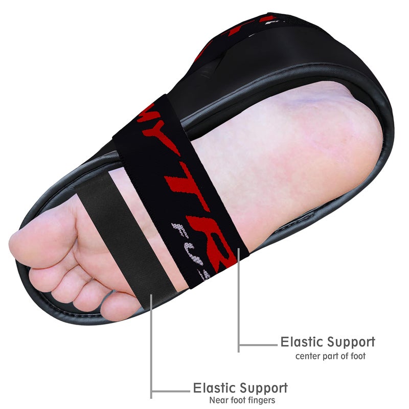 Mytra Fusion Semi Contact Boots â€“ Kickboxing Boots and Foot Pads for Sparring, MMA, Muay Thai, Karate, Training, Fighting and Martial Arts (Black, S) - Image 2