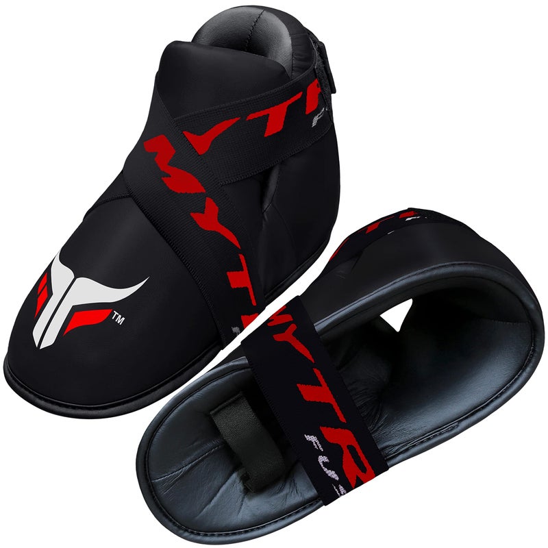 Mytra Fusion Semi Contact Boots â€“ Kickboxing Boots and Foot Pads for Sparring, MMA, Muay Thai, Karate, Training, Fighting and Martial Arts (Black, S) - Image 5