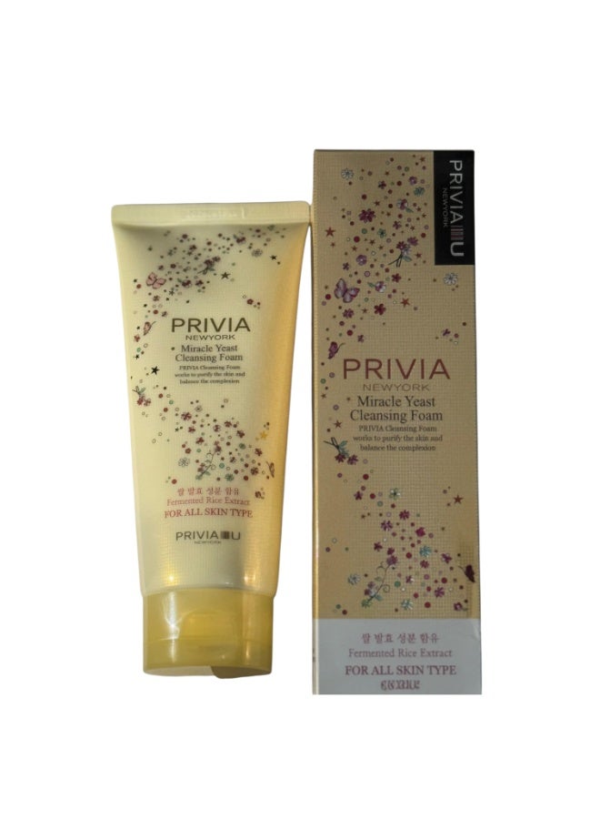 PRIVIA Miracle Yeast Cleansing Foam 180ml - Image 1