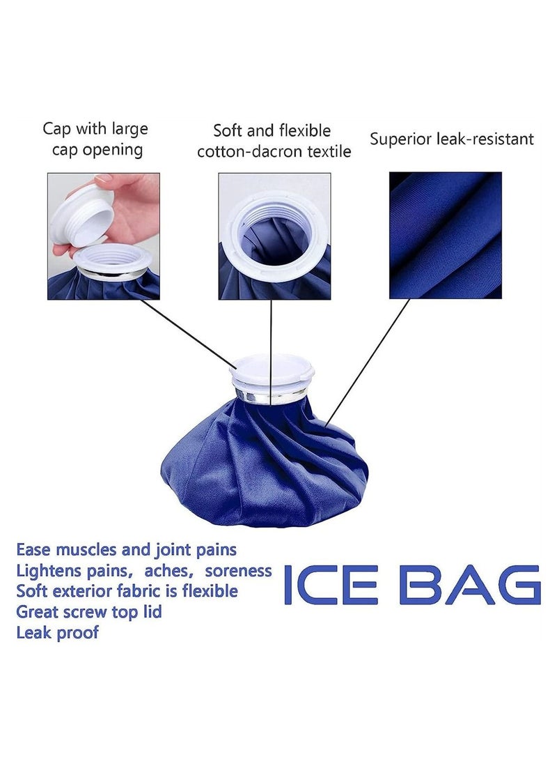 DMG TECH - Ice Pack for Injuries, Reusable Ice Bags, Hot & Cold ​Therapy and Pain Relief with Elastic Breathable Support Wrap, for Teeth Pain, Headaches and Menstruation Pain, 4-Pack, 3 Sizes (6"/9"/11") - Image 1