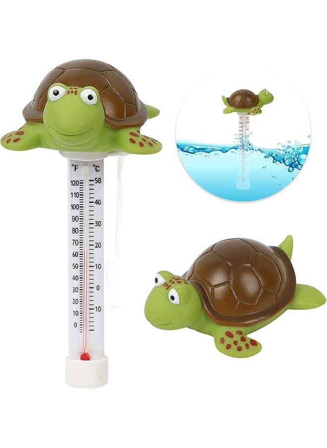 Generic - Floating Pool Thermometer Large Size Easy Read For Water Temperature Shatter Resistant With String For Outdoor And Indoor Swimming Pools And Spas Turtle - Image 1