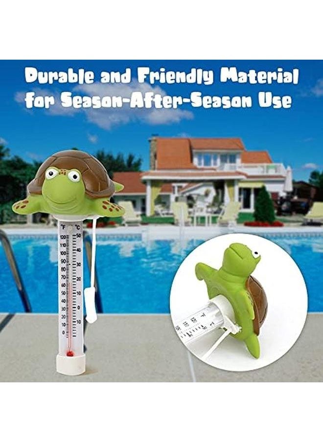 Generic - Floating Pool Thermometer Large Size Easy Read For Water Temperature Shatter Resistant With String For Outdoor And Indoor Swimming Pools And Spas Turtle - Image 1