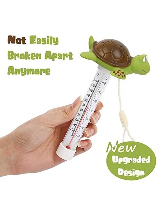 Generic - Floating Pool Thermometer Large Size Easy Read For Water Temperature Shatter Resistant With String For Outdoor And Indoor Swimming Pools And Spas Turtle - Image 1