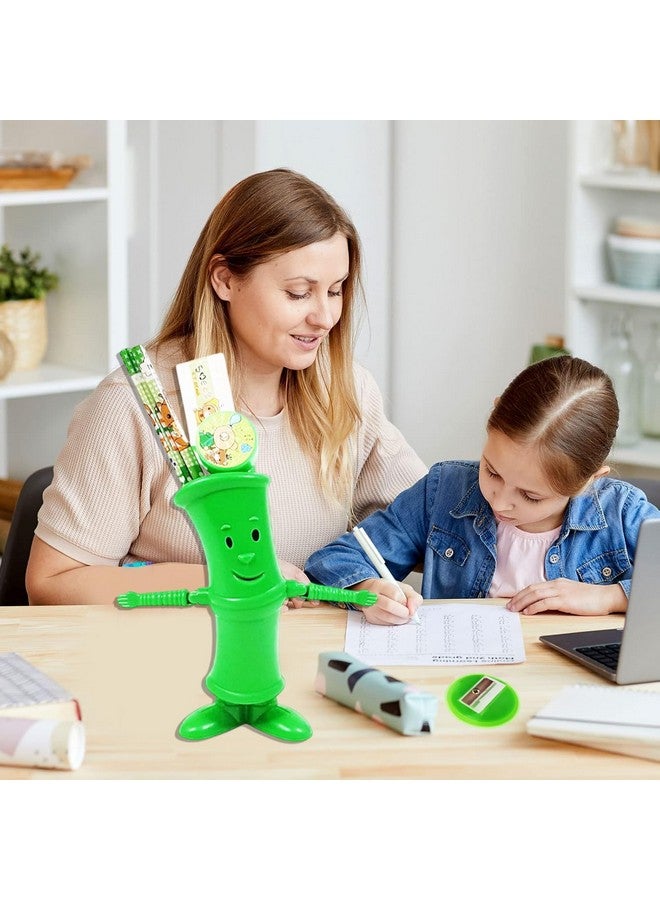 فنبلاست مجموعة أدوات فن بلاست - مجموعة أدوات مكتبية للأطفال، هدية إرجاع للأطفال، أولاد وبنات (أخضر) - Image 4