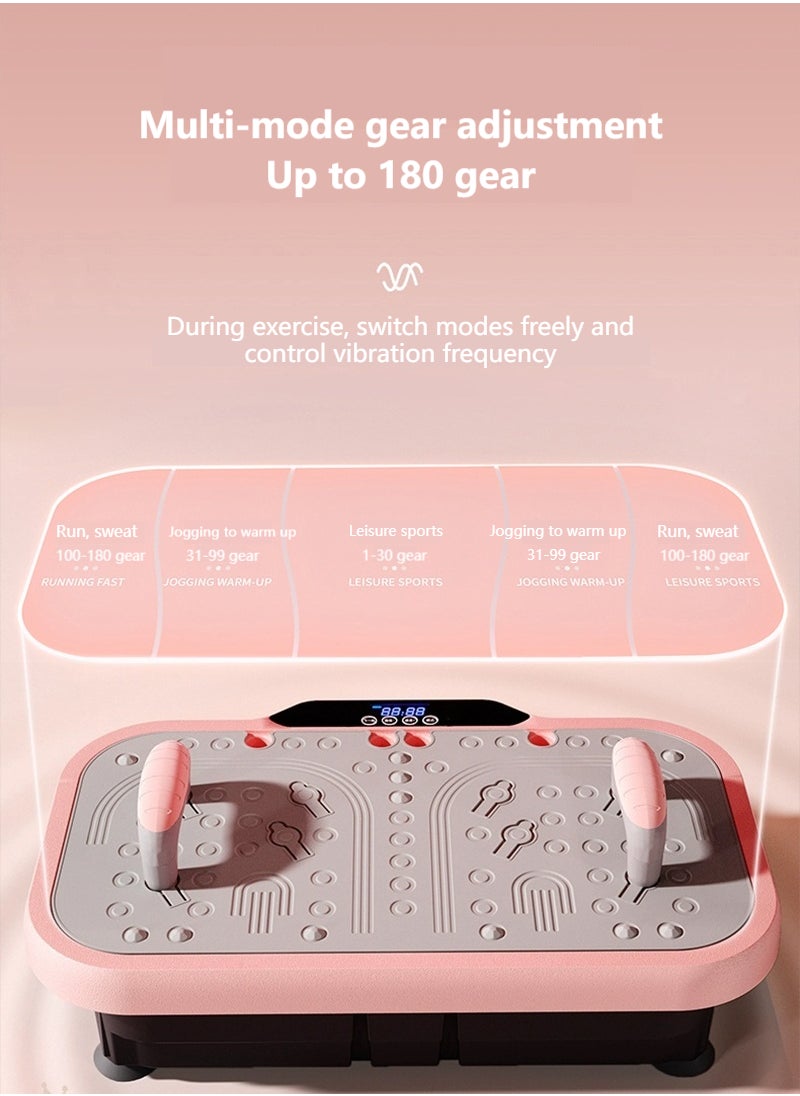 ETG - Vibration Plate Fitness Platform Exercise Machine Vibrating Shaking Full Body Shaker Workout Power Waver Vibrate Stand Shake Board Sport Gym for Weight Loss Fat Burner for Women Men - Image 1