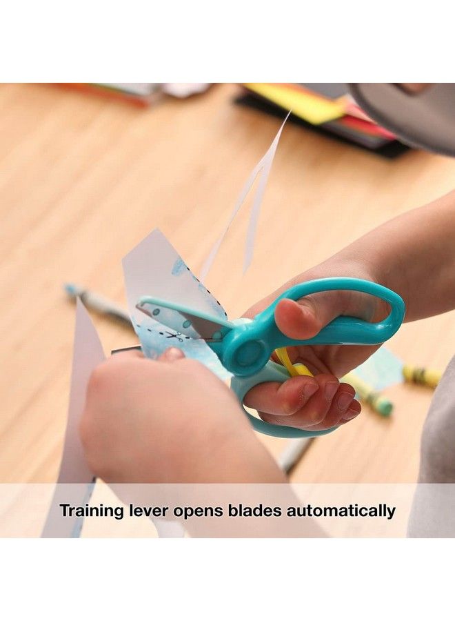 Fiskars Kids Scissors Training Toddler Scissors 3 Pack Green And Red - Image 3