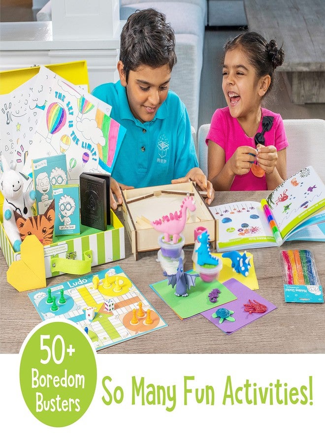 Open The Joy On The Go Box, Road Trip Travel Games Activity Box, Includes Card Games, Craft Kits, and Other 50+ Travel Activities for Kids and Family Ages 4+ - Image 3