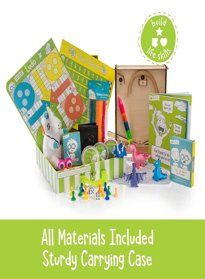 Open The Joy On The Go Box, Road Trip Travel Games Activity Box, Includes Card Games, Craft Kits, and Other 50+ Travel Activities for Kids and Family Ages 4+ - Image 2