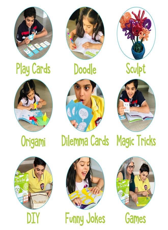 Open The Joy On The Go Box, Road Trip Travel Games Activity Box, Includes Card Games, Craft Kits, and Other 50+ Travel Activities for Kids and Family Ages 4+ - Image 4