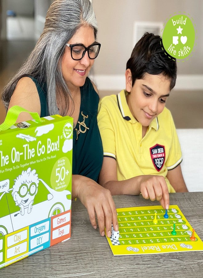 Open The Joy On The Go Box, Road Trip Travel Games Activity Box, Includes Card Games, Craft Kits, and Other 50+ Travel Activities for Kids and Family Ages 4+ - Image 5