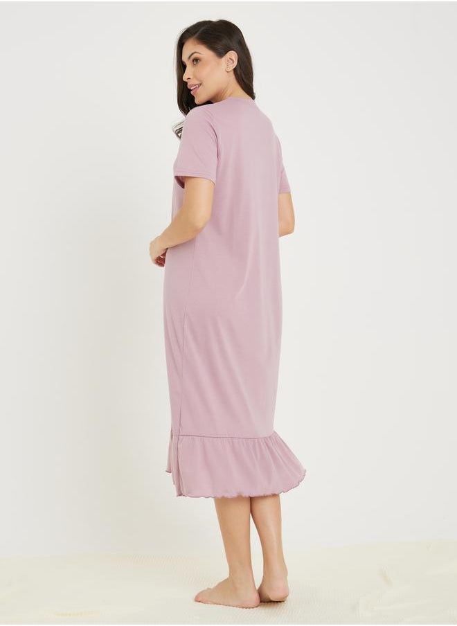 Always Be Happy Graphic Ruffle Hem Sleep T-Shirt Dress - pzsku/Z8BD6F177D057E82FAB20Z/45/1741263270/f3b5a9a7-0a0f-4c35-b5b6-3cc55bae6b7f