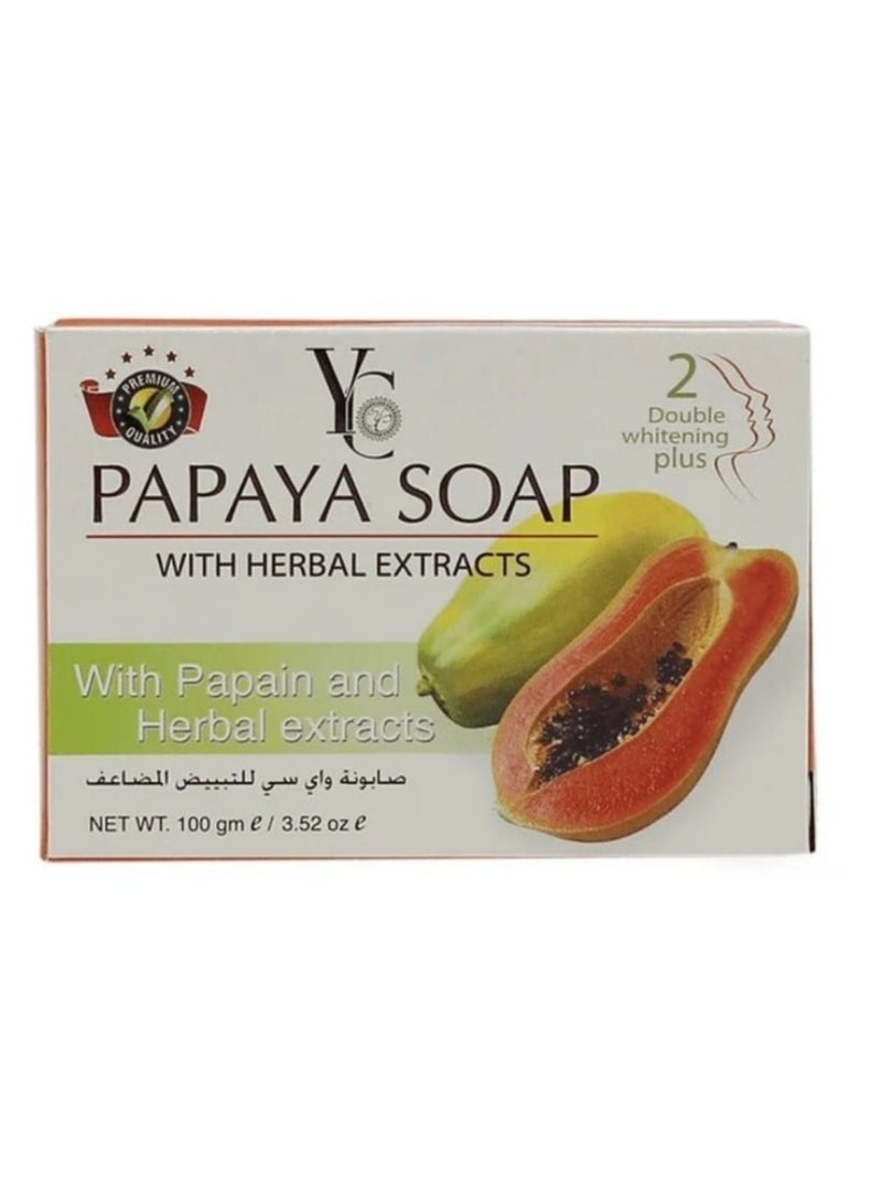 YC Papaya Herbal Soap Double Whitening