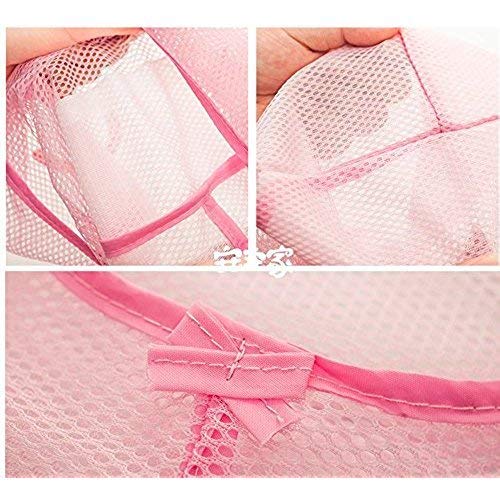 Koyet 26X30cm Hook Bathroom Hanging Mesh Organizer Underwear Bag Women Girl Cosmetics Storage Bag Closet Socks Organizers Pack of 2 - Image 4