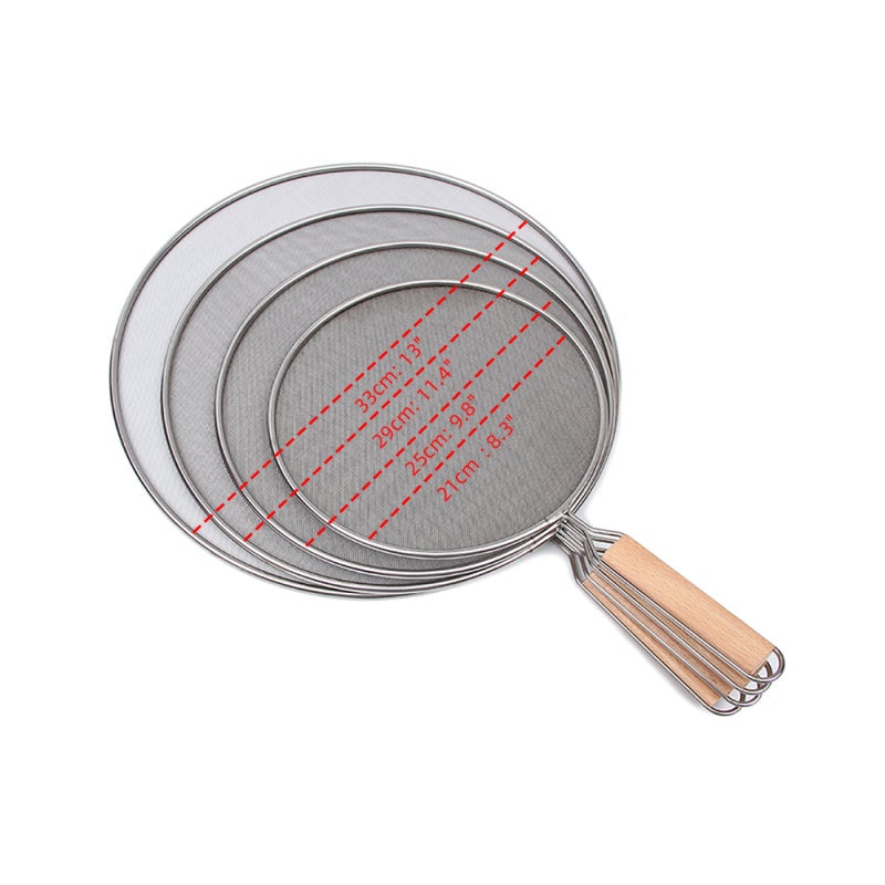 Kitchen Splatter Screen 13 Inch Silver Stainless Steel Cover Rust-Resistant - Dense Steam Vent Mesh Frying Pan Lid for Home Kitchen Cooking - Image 5