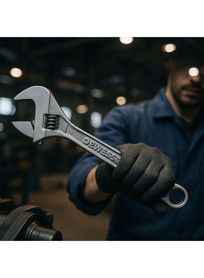 DeWesser .	DEWESSER Adjustable Wrench – Premium German Quality Tool for Workshops & Maintenance - Image 3