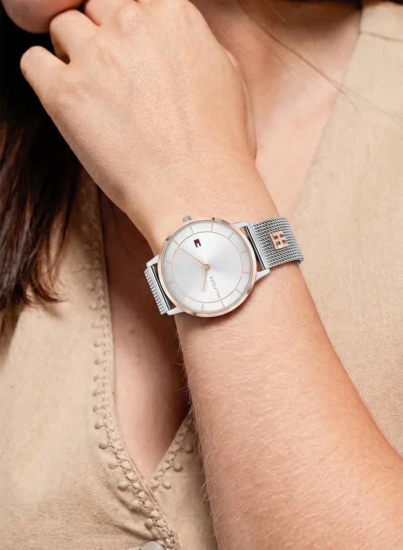 TOMMY HILFIGER  Womens Analog Quartz Watch With Silver Stainless Steel Mesh Bracelet - 1782288 for Women | Best Price UAE