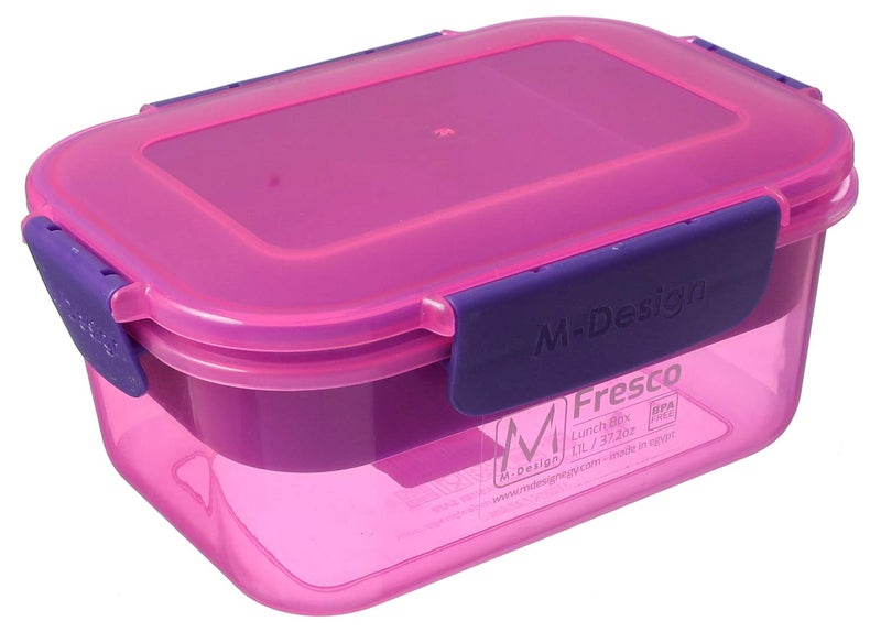 m-design M design lunch box, 1.1 liter - pink and purple - Image 1