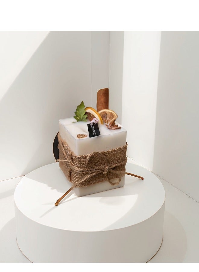 Arabic style, cinnamon orange slice scented candle - Image 1