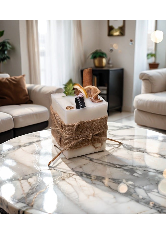 Arabic style, cinnamon orange slice scented candle - Image 3