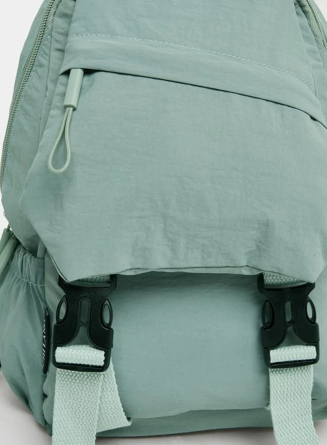 Styli  Women Light Blue Buckle Strap Backpack for Women | Best Price UAE