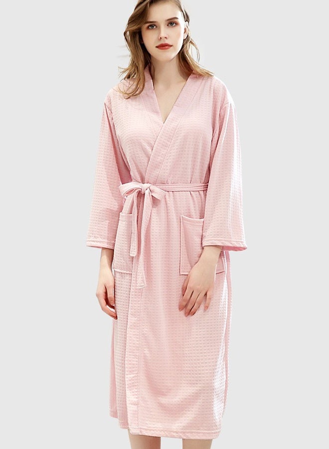 DUNISO Women's Robe Lightweight Soft Kimono Robes Loungewear with Long Sleeve Side Pockets Sleepwear Spa Robe Nightwear Nightgown Women Water Bathrobe Bridesmaid Robes Dressing Gown Autumn Robe - Image 5