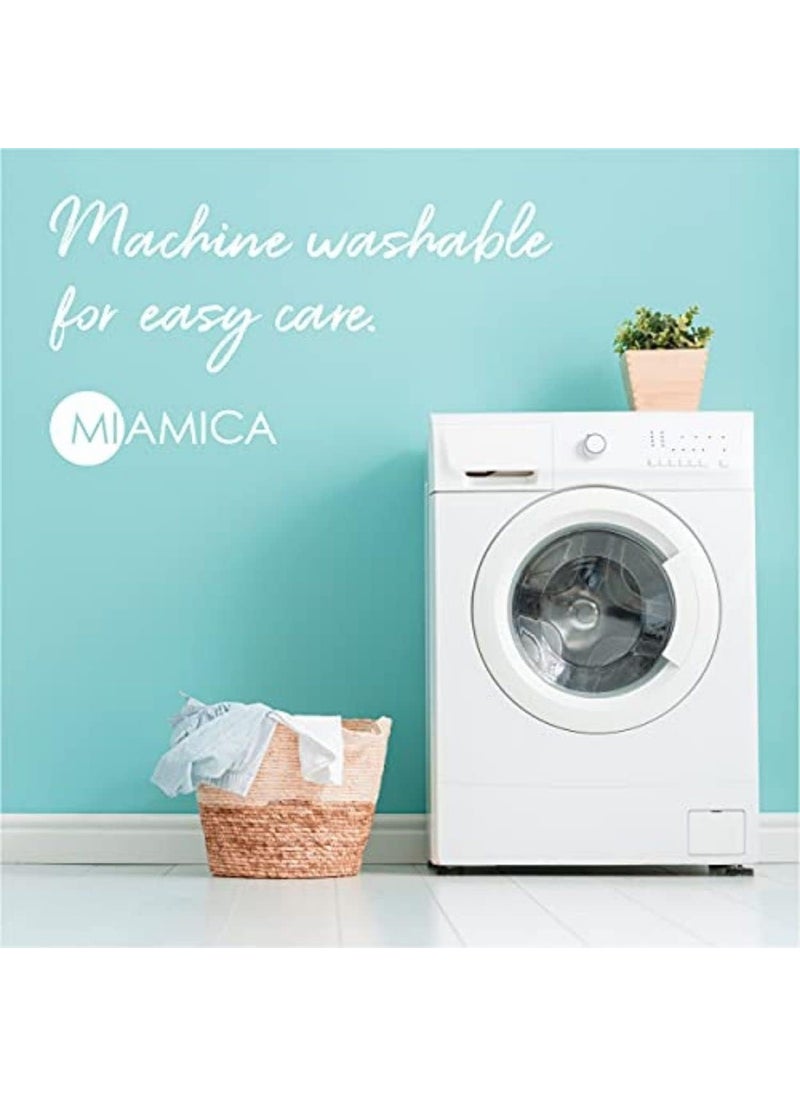 Miamica Miamica Travel Laundry Bag Lilac FLoral  Measures 21 x 22 When Fully Opened  Foldable Laundry Bag with Drawstring Closure  Durable Lightweight Travel Accessories  - Image 4
