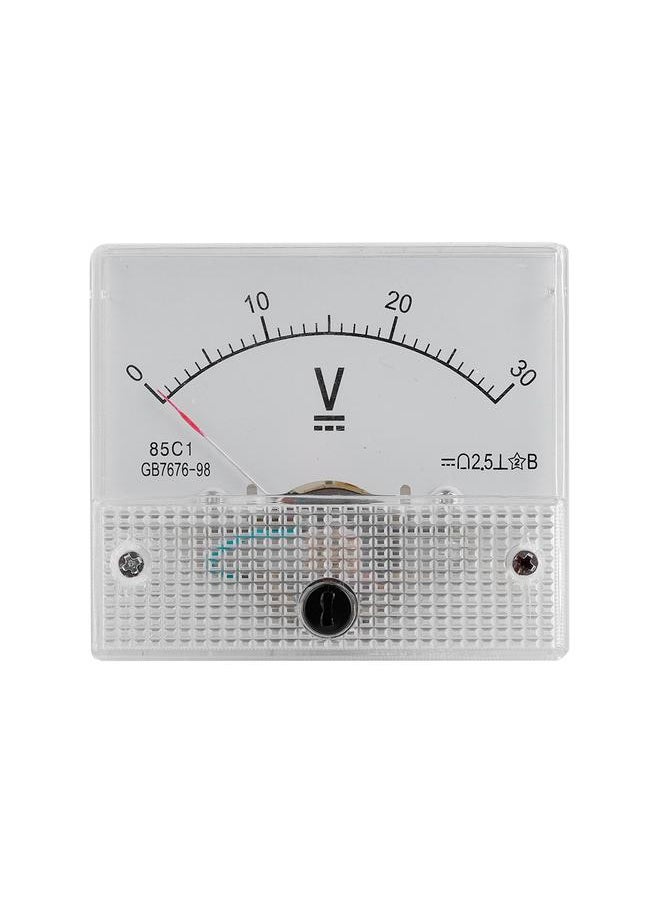 Thoraya DC 0-30V DC Analog 85C1 Current Voltmeter Voltage 2.5 Accuracy Voltage Analog Voltmeter Panel  - Image 1