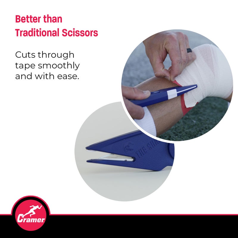 Cramer Athletic Training Supplies, Shark Tape Cutter & Remover Liquid for Adhesive Removal, Safe Edge Scissors, Bandage Shears & Solution to Safely Remove Athletic Tape, Standard Tape Cutter - Image 5