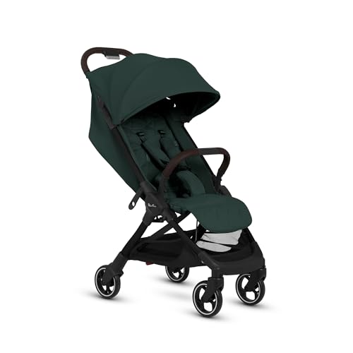 Silver Cross Clic Compact Stroller – Lightweight Travel Stroller for Newborn to Toddler (Birth to 55 lbs), One-Hand Fold, Lie-Flat Seat, Airplane Cabin Approved, UPF50+ Canopy (Conifer) - Image 4